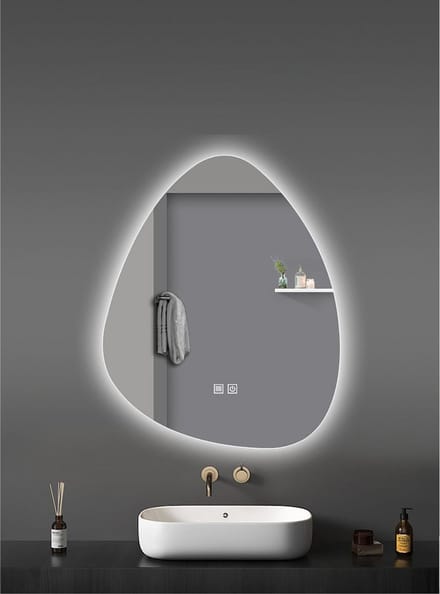 ALONI 'UOVO' LEDSPIEGEL MET ANTI-CONDENS (80X60CM)