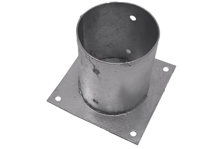 Wovar Ronde Paalhouder op plaat Ø12.1 x 15 cm | Per Stuk