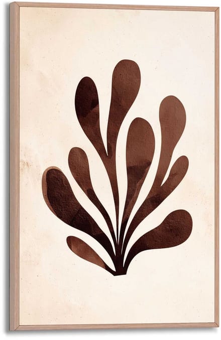 Schilderij Abstracte Plant - 30 x 20 - Hout - REINDERS