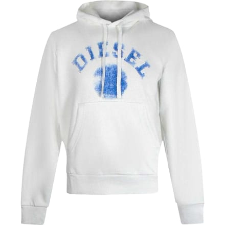 Diesel Heren Faded Logo Hoodie (Wit)