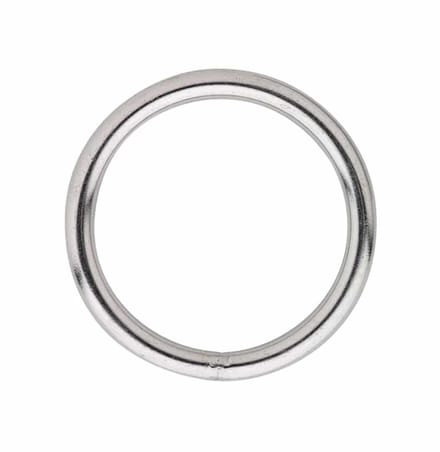 Gelaste ring 040-06 mm RVS AISI 316