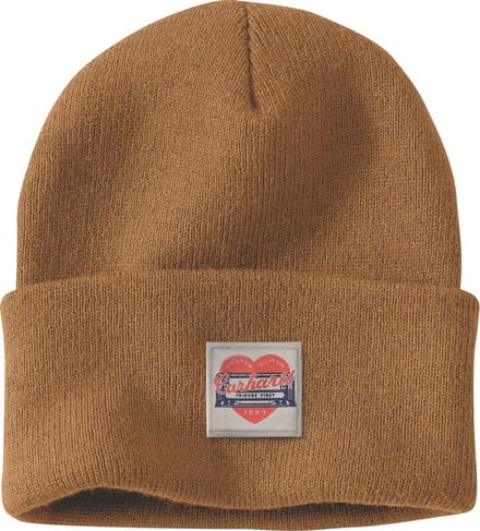 Carhartt Dames Knit -muts met hartjespatch 107409