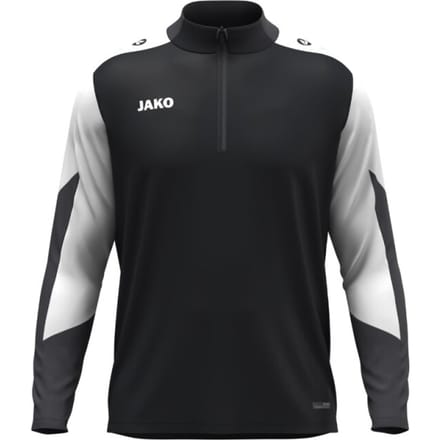 Jako Dynamic Ziptop Kinderen - Zwart / Wit / Antraciet | Maat: 116
