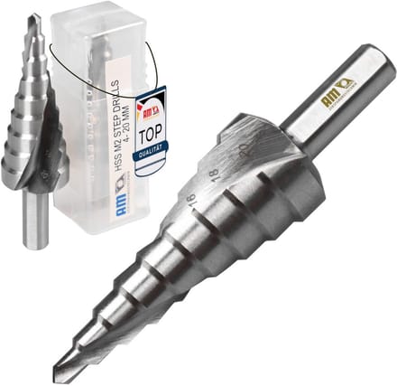 Professionele Trappenboor Ø 4-20 mm voor Metaal, RVS, Hout en Kunststof