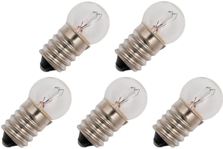 Signaallamp E14 24V 3W - 125 mAh - 5 stuks - G18 Gloeilamp Ø18mm - 35mm - 2500K - Dimbaar