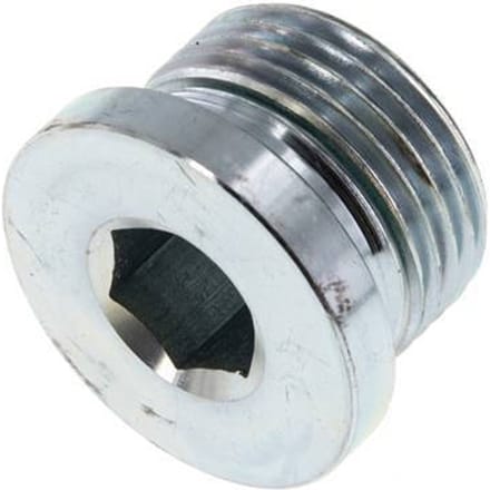 Plug M27 X 2 Staal FKM met binnenzeskant 400 bar (5620.0psi)