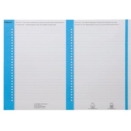 Ruiterstrook Elba Nr 8 138x6mm lateraal blauw 10 vel