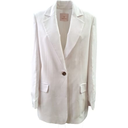 White Wise - Oversize White Jacket WW29139