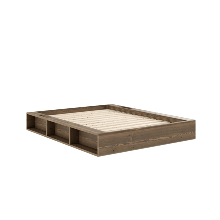 Karup Ziggy bed - 106 Carob brown lacquered - 140 x 200 cm
