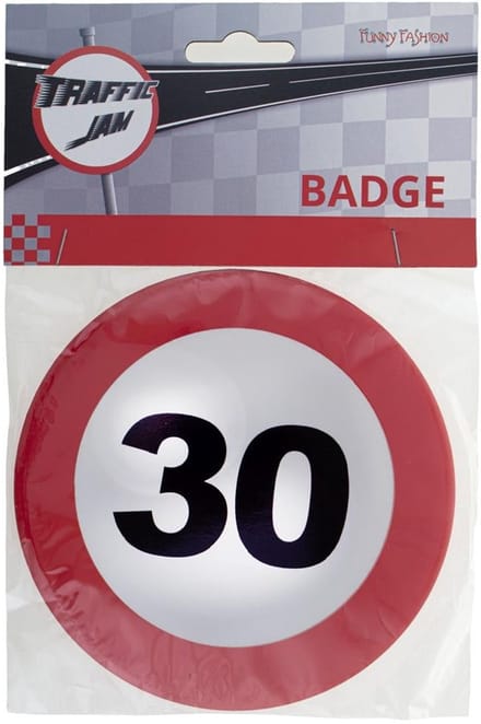 Verkeersbord Mega Button - 30