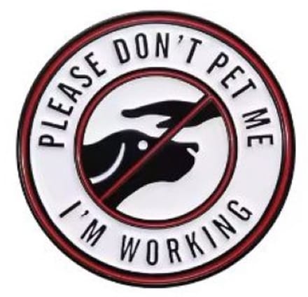 Pin Broche - enamel pin - kledingspeld - Don’t pet