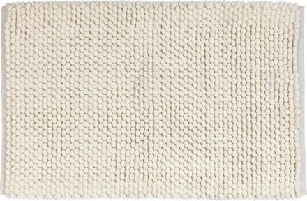 Badmat Urdu Ecru, badmat, veilig, zacht, pluisvrij, polyester, beige, 60 x 0 x 90 cm