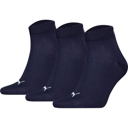 Puma - Unisex Quarter Plain Enkelsokken - 3 Pack - Maat 39-42