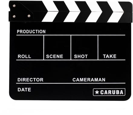 Caruba Professionele Director Clapper Black/BW (whiteboard stift)