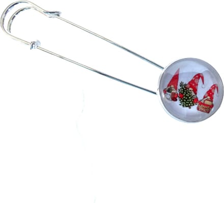 2 Love it Wijze Gnooms - Sjaalspeld - Vestsluiting - Diameter 20 mm - Lengte: 8 cm