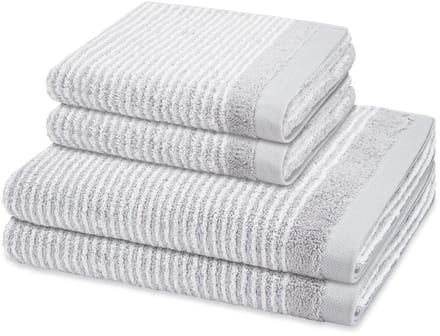 Ross Sonstiges 2 X handdoek 2 X douchehanddoek - in set 4 pack Stripes