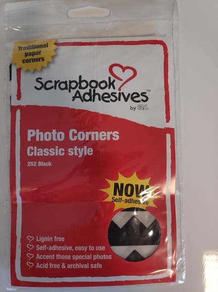 3L Fotohoekjes Zwart 252 Stuks