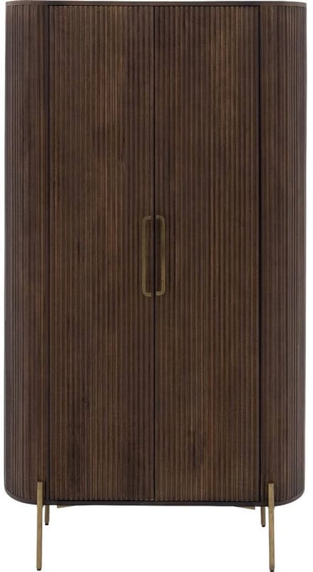 Goossens Opbergkast Dagmar, 2 Deuren - Hout Bruin