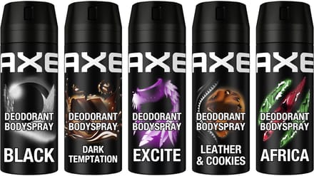 AXE - Deodorant Bodyspray Mixset - 5 x 150 ml - Voordeelverpakking