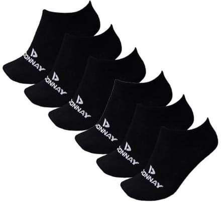 6-Pack Donnay Sneakersokken - Black (020) - maat 43-46