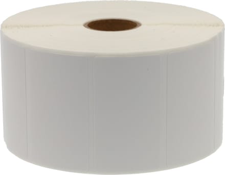 Dappaz - Zebra Labels 57 x 32 mm Compatible - 2100 Etiketten - Kern 25 mm - Wit Permanent 800262-125 - 1 stuks