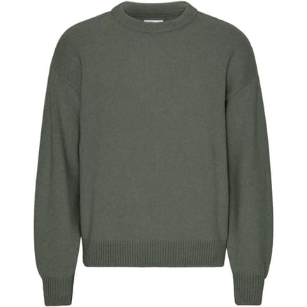 Trui met oversized ronde hals Colorful Standard Dusty Olive