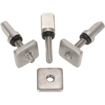 3 Surfboard Longboard Sliding Fin Screw & Fin Plate Vervangingsset voor Stand Up Paddle Body Board gray