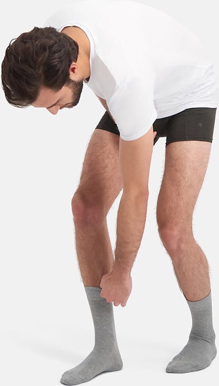 Bamboo Basics Grijze Sokken Beau - 3-pack - Maat 35-40 - Bamboe Sokken - Normale Sokken