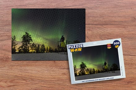 Puzzel Het noorderlicht boven Lapland - Legpuzzel - Puzzel 500 stukjes