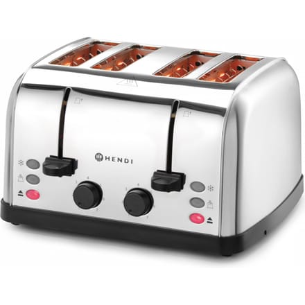 Broodrooster sandwichmaker voor 4 sneetjes, 3 functies, 7 verwarmingsniveaus, 1500 W