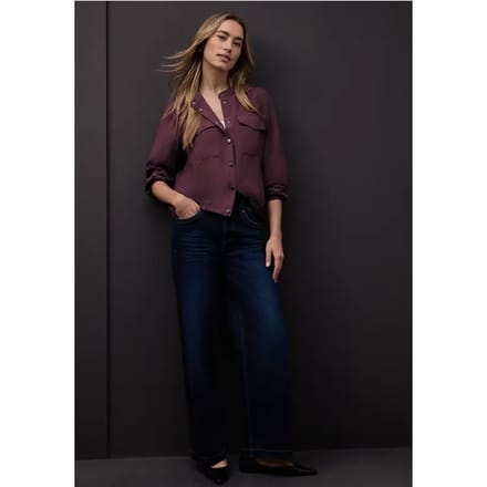 Overhemd blouse met zakken