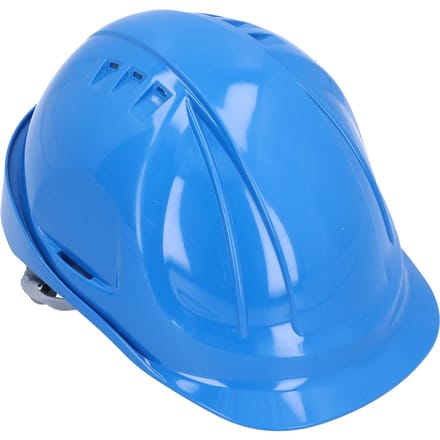 Blauwe Ademende ABS Veiligheidshelm Verstelbaar Anti-Smash Comfortabele Helm voor Bouwplaatsen blue