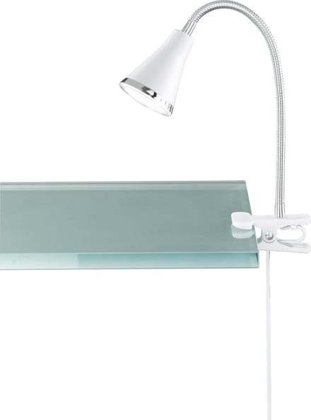 REALITY ARRAS - Klemlicht - Wit - incl. 1x SMD 4 W - Snoerschakelaar - Flexibel - Klemlamp