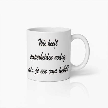 Superheld Oma Mok – Perfect Cadeau voor Liefdevolle Grootmoeders