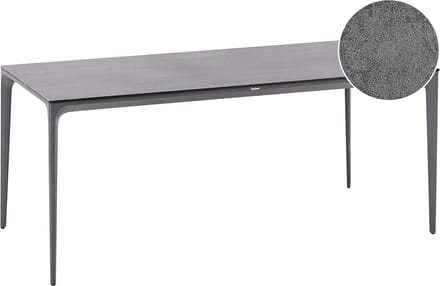 SOVARETO - Tuintafel - Donkergrijs - HPL/Aluminium/marmer