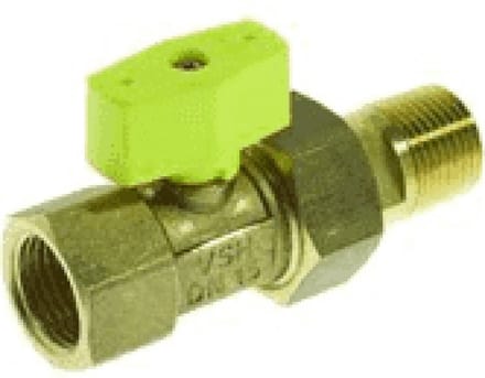 Vsh gaskogelkraan 3 4 bi. x koppeling 3 4 bu. messing