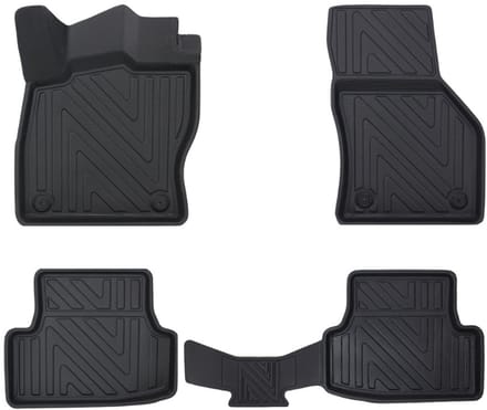 Rubbermatten Seat Leon 2012-2020 (complete set) - Premium carbonlook