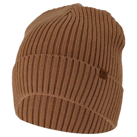 Sarlini - Muts heren - Ribbed - Camel - Effen - One Size