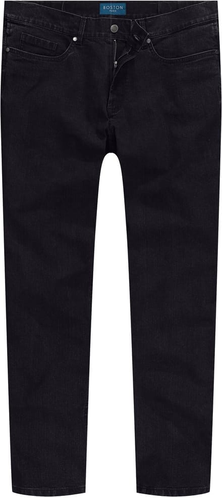 Boston Park - Heren - Jeans traveller-band 5-pocket regular fit - Zwart - Maat 60