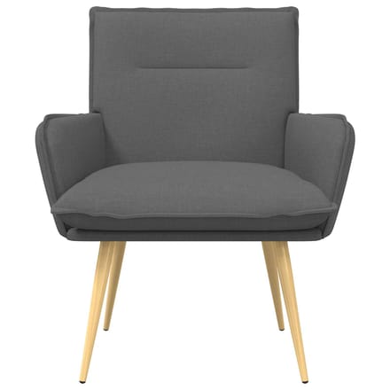 vidaXL - Fauteuil - Donkergrijs - Stof