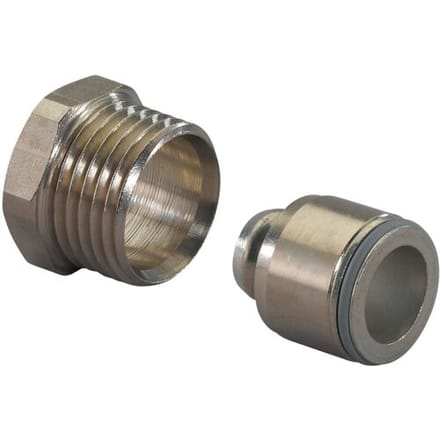 Uponor klem koppeling voor Heimeier - klem x buitendraad - 16mm x 1/2