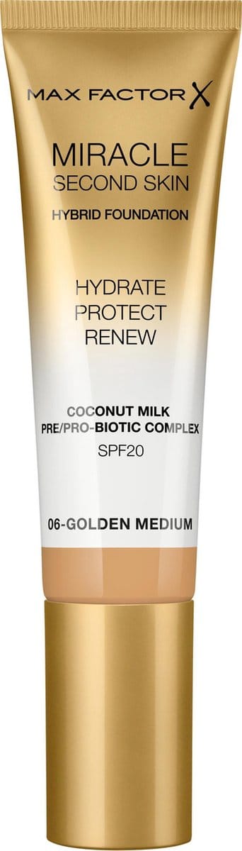 Max Factor Miracle Second Skin Foundation - 06 Golden Medium