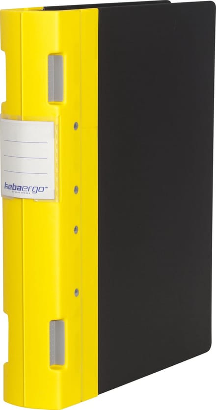 KEBA ergo map A4+ Geel/ Zwart 55mm 4-rings GLX-4532