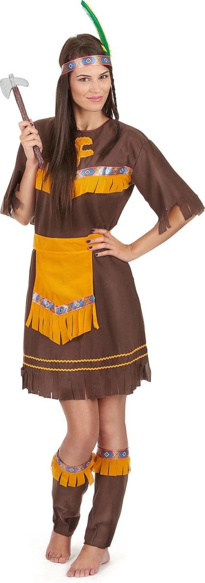 Vegaoo - Bruine indianen kostuum voor vrouwen