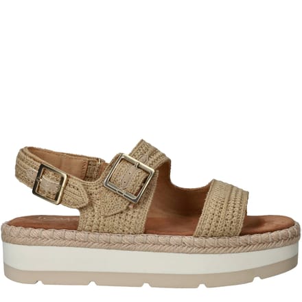 TOMS Giana Sandalen Plat - beige - Maat 37