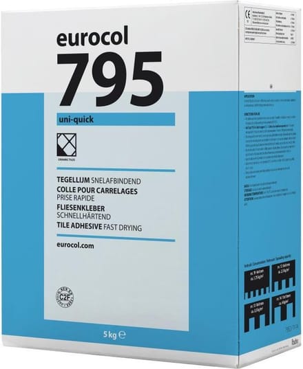 Eurocol Uni-Quick Poederlijm Doos A 5 Kg. 795