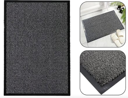 PD Deurmat - Droogloopmat - Deurmat Binnen - 40 x 60 cm - Antraciet