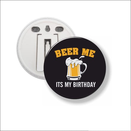 Button Met Clip 58 MM - Beer Me