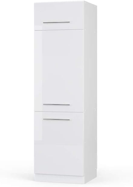 Keukenkast Hoogglans Wit - Onderkast/Koelkastombouw 60 cm - Modulair Systeem