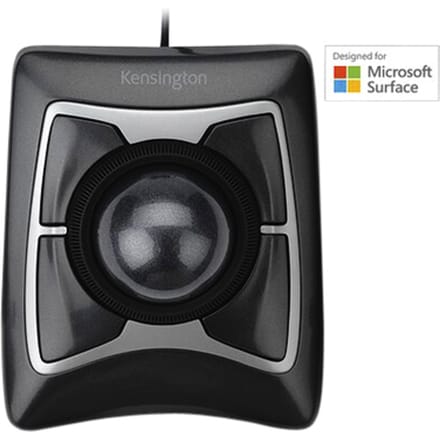 Kensington Expert Optische en Ergonomische Bedrade Muis/Trackball - Compatibel Met PC En Mac - Zwart - 1 Stuk